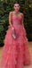 Formal Gown Sweetheart Sleeveless A-line Tulle Long Prom Dresses For Party, PG545