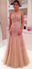 Elegant Spaghetti Strap Sleeveless A-line Lace Long Prom Dresses For Party, PG363