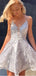 Simple V-neck Sleeveless A-line Homecoming Dresses For Party, PGH347