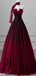 Elegant Sweetheart Sleeveless A-line Long Prom Dresses For Party, PG79