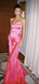 Soft Sweetheart Sleeveless Mermaid Satin Long Prom Dresses For Party, PG521