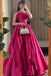 Formal Gown Sleeveless A-line Satin Long Prom Dresses For Party, PG481