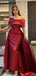 Formal Off-shoulder Sleeveless Mermaid Long Prom Dresses For Party, PG505