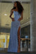 Shiny Spaghetti Strap Sleeveless Mermaid Sequin Long Prom Dresses For Party, PG601