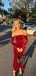 Sexy Off-shoulder Full Sleeve Mermaid Velvet Long Prom Dresses For Party, PG331