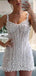 Elegant Spaghetti Strap Sleeveless Mermaid Homecoming Dresses For Party, PGH463