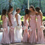 Sexy Sweetheart Sleeveless Mermaid Pink Bridesmaid Dresses For Wedding Party, PGB99