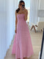 Cute Sweetheart Sleeveless A-line Satin Long Prom Dresses For Party, PG852