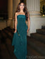 Charming Sweetheart Sleeveless Mermaid Vevlet Long Prom Dresses For Party, PG621