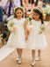 Elegant High Neck Sleeveless A-line Flower Girl Dresses For Wedding Party, PGF07