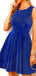 Modest Halter Sleeveless Short A-line Homecoming Dresses, PGH57