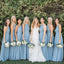 Simple Halter Sleeveless A-line Bridesmaid Dresses For Wedding Party, PGB63