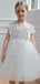 Gorgeous Off-Shoulder Sleeveless A-line White Flower Girl Dresses For Wedding Party, PGF01