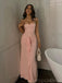 Cute Spaghetti Strap Sleeveless Mermaid Jersey Long Prom Dresses For Party, PG557