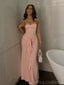 Cute Spaghetti Strap Sleeveless Mermaid Jersey Long Prom Dresses For Party, PG557