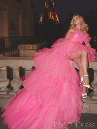 Elegant Sweetheart Sleeveless A-line Tulle Long Prom Dresses For Party, PG573