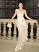 Soft Spaghetti Strap Sleeveless Mermaid Chifffon Long Prom Dresses For Party, PG1018