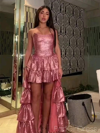 Shiny Sweetheart Sleeveless A-line Sequin Long Prom Dresses For Party, PG1010