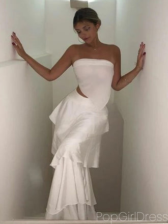 Soft Sweetheart Sleeveless Mermaid Satin Long Prom Dresses For Party, PG755