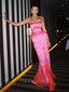 Soft Sweetheart Sleeveless Mermaid Satin Long Prom Dresses For Party, PG521