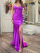 Sexy Spaghetti Strap Mermaid Sleeveless With Side Slit Long Prom Dresses For Party, PG99