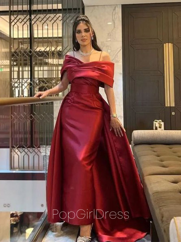 Formal Off-shoulder Sleeveless Mermaid Long Prom Dresses For Party, PG505