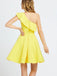 Simple One-shoulder Sleeveless A-line Crepe Homecoming Dresses For Party, PGH440