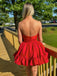 Sexy Sweetheart Sleeveless A-line Satin Short Homecoming Dresses For Party, PGH360