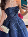 Formal Sweetheart Sleeveless A-line Satin Long Prom Dresses For Party, PG468