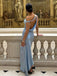 Formal One-shoulder Sleeveless mermaid Satin Long Prom Dresses For Party, PG726