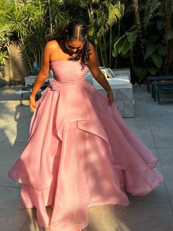 Charming Sweetheart Sleeveless A-line Satin Long Prom Dresses For Party, PG570