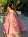 Charming Sweetheart Sleeveless A-line Satin Long Prom Dresses For Party, PG570