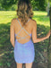 Sexy Spaghetti Strap Sleeveless Sequin Mermaid Homecoming Dresses For Party, PGH340