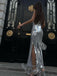 Sparkly Spaghetti Strap Sleeveless Mermaid Sequin Long Prom Dresses For Party, PG642