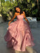 Charming Sweetheart Sleeveless A-line Satin Long Prom Dresses For Party, PG570