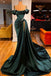 Sexy Off-shoulder Sleeveless Mermaid Satin Long Prom Dresses For Party, PG748