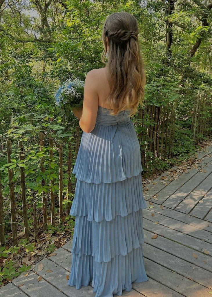 Soft Sweetheart Sleeveless A-line Jersey Long Prom Dresses For Party, PG1017