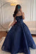 Formal Sweetheart Sleeveless A-line Satin Long Prom Dresses For Party, PG468