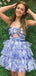 Elegant Ruffles Sleeveless Short A-line Tulle Homecoming Dresses For Party, PGH228