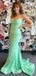 Sexy Spaghetti Strap Mermaid Sleeveless With Trailing Long Prom Dresses For Party, PG136