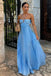 Formal Halter Sleeveless A-line Chiffon Long Prom Dresses For Party, PG610