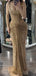 Sexy Square Sleeveless Mermaid Sequin Long Prom Dresses For Party, PG506