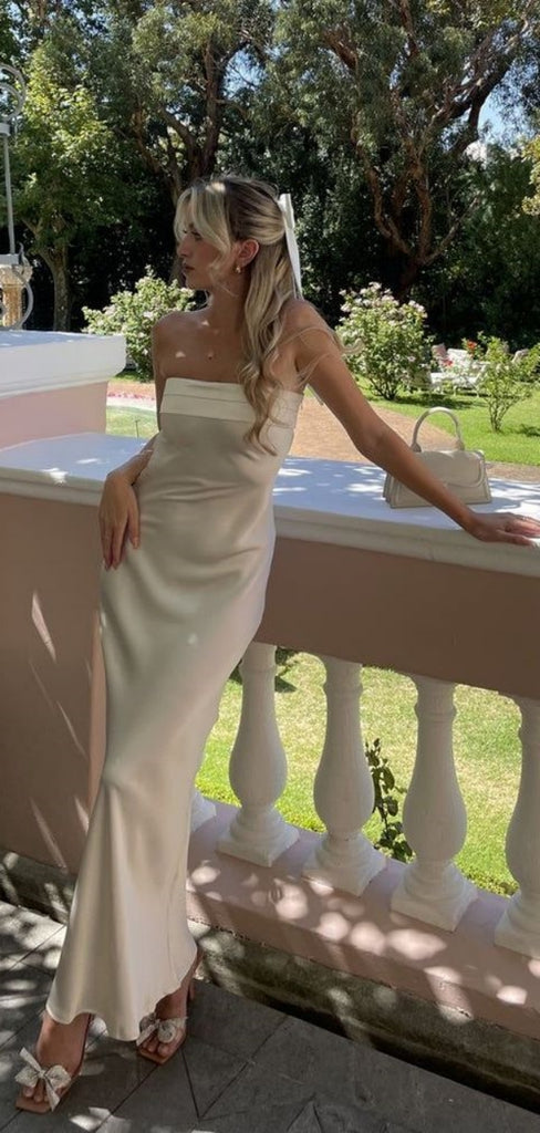 Soft Sweetheart Sleeveless Mermaid Satin Long Prom Dresses For Party, PG408