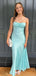 Sexy Spaghetti Strap Sleeveless Mermaid Prom Dresses For Party, PG168