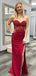 Sexy Sweetheart Mermaid Sleeveless Prom Dresses With Side Slit For Party, PG160