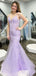 Elegant Spaghetti Strap V-neck Mermaid Sleeveless Long Prom Dresses For Party, PG116