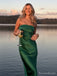 Soft Sweetheart Sleeveless Mermaid Satin Long Prom Dresses For Party, PG424