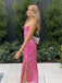 Cute Spaghetti Strap Sleeveless Mermaid Satin Long Prom Dresses For Party, PG704