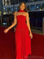 Cute Sweetheart Sleeveless A-line Satin Long Prom Dresses For Party, PG853