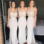 Formal V-neck Sleeveless Mermaid Bridesmaid Dresses For Wedding Party, PGB84